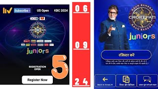 KBC Juniors Registration Day 5 Quiz Answer Today 6 September 2024  Kaun Banega Crorepati Juniors Q [upl. by Felecia900]