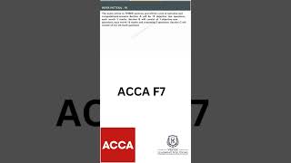 ACCA FR f7 Exam Section A exam ACCA exam study tips f7exam student study passacca tips [upl. by Koller392]