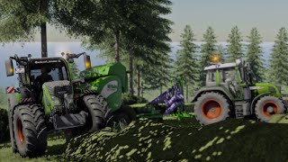 Farming Simulator 2022 Feteiras Map Balling some grass today [upl. by Enaz]