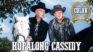 Hopalong Cassidy  Borrowed Trouble  EP01  COLORIZED  William Boyd [upl. by Jamal]