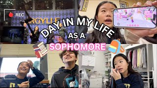 Day in my life as a SOPHOMORE in HIGHSCHOOL  vlog movie premiere grwm [upl. by Colwen]