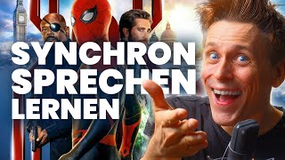 SYNCHRONSPRECHEN LERNEN mit quotSpidermanquot spiderman synchronsprecher fandub avengers ironman [upl. by Jobey]