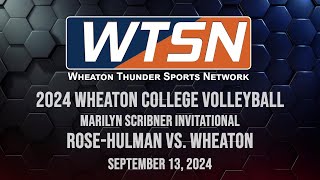 2024 Marilyn Scribner Invitational  RoseHulman vs Wheaton Court 1 [upl. by Maia]