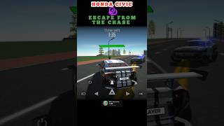 Honda Civic Escape From The Chase Mission Complete in CarSimulator2 NewUpdate shorts youtubeshorts [upl. by Naoma]