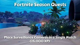 Receive your Next Objective at the Mighty Monument Place Surveillance Cameras  Fortnite [upl. by Lorraine]