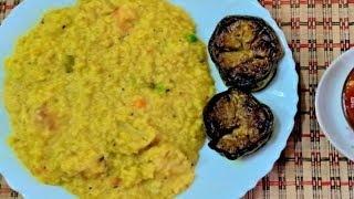 নিরামিষ গোবিন্দ ভোগ চালের খিচুড়ি  Niramish khichuri recipe  by madhumitar rannaghar [upl. by Herzen755]