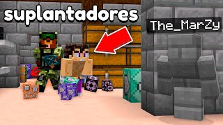 DESCUBRO la BASE SECRETA de unos SUPLANTADORES en MINECRAFT [upl. by Erodeht]