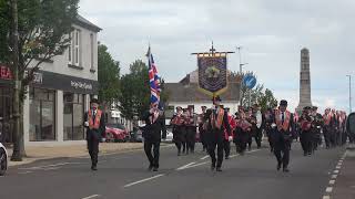 Lisnagrot Accordion Band  Kilrea Orange Service 2024 2 [upl. by Nicholle]