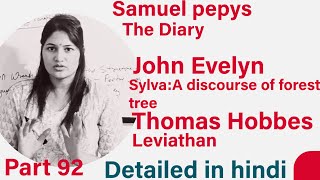 Diary of Samuel Pepys Leviathan by Thomas Hobbes in hindi [upl. by Hairas]