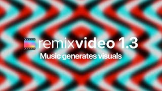 Remixvideo 13  Music generates visuals [upl. by Enaoj]