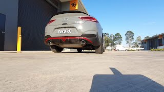 Hyundai i30n XFORCE exhaust sound STOCK MUFFLER [upl. by Hardden]