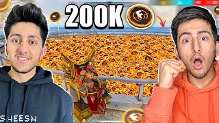 200k  Ff Coins In One Match 😍 Only Ff Coin Challenge In Free Fire [upl. by Ailehpo111]