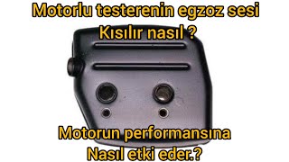 motorlu testere egzoz sesi kısılır mı motorun performansına etki ederim [upl. by Clarette]