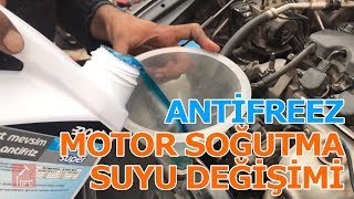 Motor Soğutma Suyu  Antifreez Değişimi  Coolant Change [upl. by Malissa]