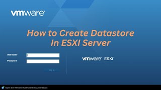 How to Create Datastore In ESXI Server  Dell Server [upl. by Joanna]