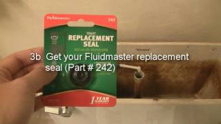 How to fix a toilet replacing the Fluidmaster 400 fill valve seal HD [upl. by Madeleine]