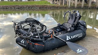 Bikerafting packrarft Kokopelli Nirvana self bailing X Montague Paratrooper pro bass fishing [upl. by Hsoj]