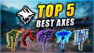 DAUNTLESS Top 5 Best Axes Dauntless Axe Guide 2019 [upl. by Essenaj660]