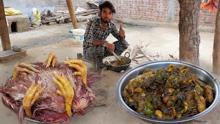 मुर्गी की चमड़ी मुर्गी और पंजे बनाने का सही तरीका देहाती स्टाइल में  chicken skin with panje recipe [upl. by Stacy]