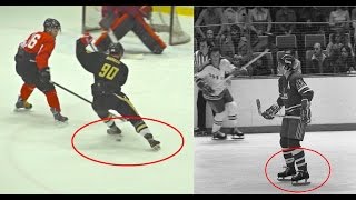 Using Former NHLers Skates from the 1970s VS BEERLEAGUERS [upl. by Nasho]