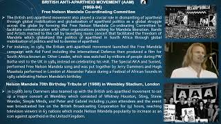 GES 320 BRITISH ANTI APARTHEID MOVEMENT AAM [upl. by Sybil]