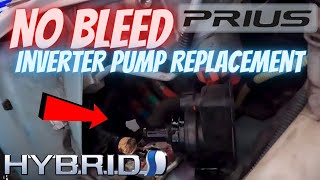 Prius Inverter Pump Replacement NO BLEEDING Gen 1 Might help for gen 2 or gen 3 P3130 and P3125 [upl. by Edyaw473]