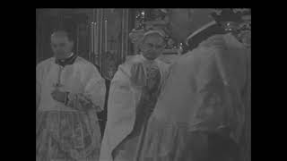 Pope Paul VI consecrates rebuilt Monte Cassino Abbey in Italy 1964 [upl. by Eudocia402]