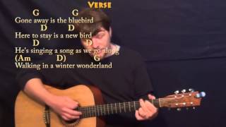 Winter Wonderland Christmas Strum Guitar Cover Lesson in G with ChordsLyrics [upl. by Velasco]