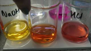 Indicators for titrations  Methyl orange and phenolphthalein [upl. by Valerie389]