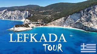 Lefkada Tour  Egremni Porto Katsiki Megali Petra KavalikeftaTOP místa na Lefkadě DRON 4K [upl. by Ominorej]