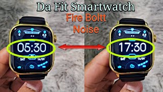 DaFit Smartwatch How To Change Time Format 12 Am Pm ↔️ 24 hours Da Fit Fire Boltt Noise etc [upl. by Millar]