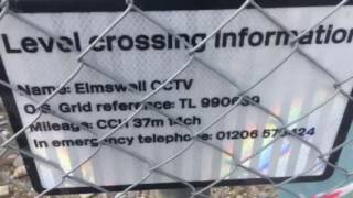 Intro to Elmswell Station LC Suffolk Wednesday 21092016 [upl. by Bolling]