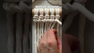 HERRINGBONE Macrame Pattern macrametutorial macrameknots [upl. by Hajidahk614]