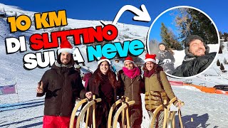 DIVERTIMENTO sulla NEVE 10 KM di slittini a VIPITENO 🏔️ La pista più LUNGA dItalia [upl. by Filide]