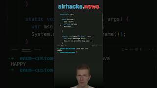 Custom Enum Names java shorts coding airhacks [upl. by Amocat696]