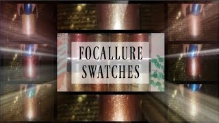 Focallure Loose Pigment Swatches amp Review [upl. by Erbma]