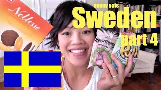 Emmy Eats Sweden part 4  tasting more Swedish treats [upl. by Esilegna]