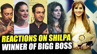 Celebs Reaction On Shilpa Shinde Bigg Boss 11 WINNER [upl. by Aihsad]