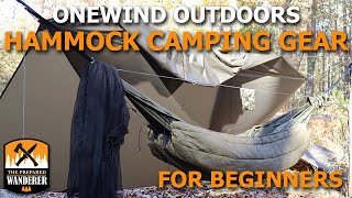 Onewind Hammock System for Beginners  Tarp Camping [upl. by Orecul]