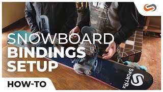 How to Setup Your Snowboard Bindings with SnowBoardProCamp  SportRx [upl. by Seluj437]