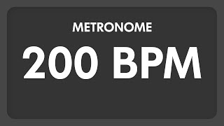 200 BPM  Metronome [upl. by Eidlog]