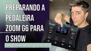 PEDALEIRA ZOOM G6  DA CAIXA AOS PALCOS [upl. by Notsgnal]