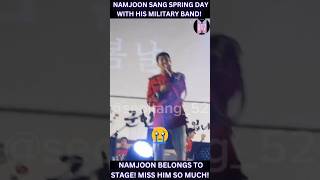 Namjoon Sings Spring Day with His Military Band bts 진 방탄소년단 jin btspringday rm namjoon 김남준 [upl. by Fisa907]