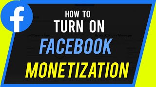 How to Turn on Facebook Monetization [upl. by Celestyna880]