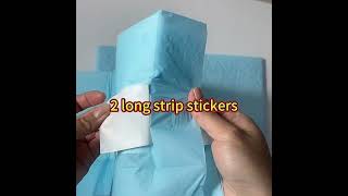 Underpad 2 long strip stickers underpad sticker [upl. by Eenafit]