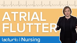 Identifying Atrial Flutter on ECG  EKG Interpretation  Lecturio Nursing [upl. by Bing]