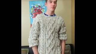 Crochet abrigo para hombre parte 2 de 3  con Ruby Stedman [upl. by Dahij447]