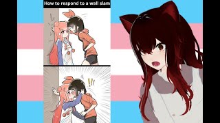 quotKissing girls in responsequot  Trans memes  Trans VTUBER [upl. by Erline57]