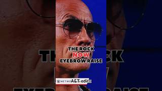 THE ROCK EYEBROW RAISE  THEN AND NOW EDIT  youtubeshorts wwe therock wrestling [upl. by Pierrette]