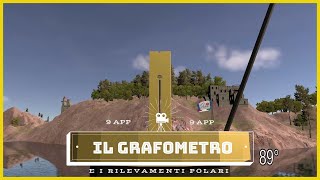 La PATENTE NAUTICA Il GRAFOMETRO e i RILEVAMENTI POLARI Video corso 3d [upl. by Almond]